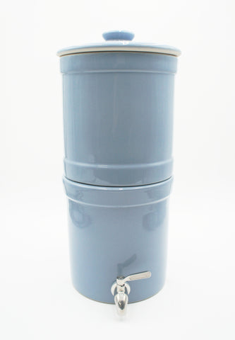 Terra2™ Light Blue Stoneware Gravity Filter System
